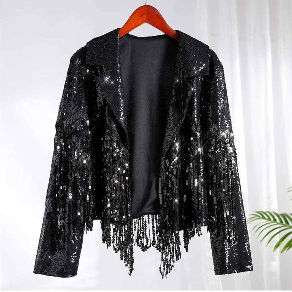 Sequin Fringe Jacket Blazer - Eras Tour outfit